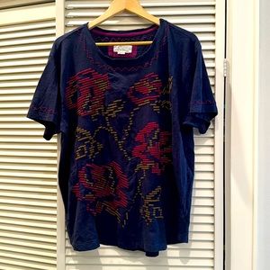 Anthropologie Alice embroidered Tee
